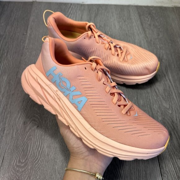 Hoka One One Womens Rincon 3 1119396 SCPP Orange Running Shoes Sneakers Size 9 B